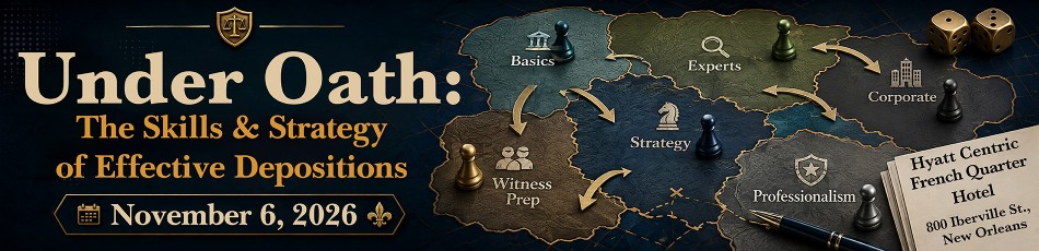 Under Oath: The Skills & Strategy of Effective Depositions
