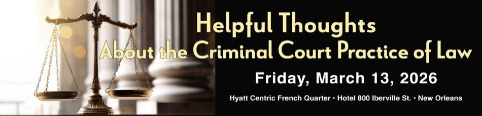 Criminal Court Practice of Law