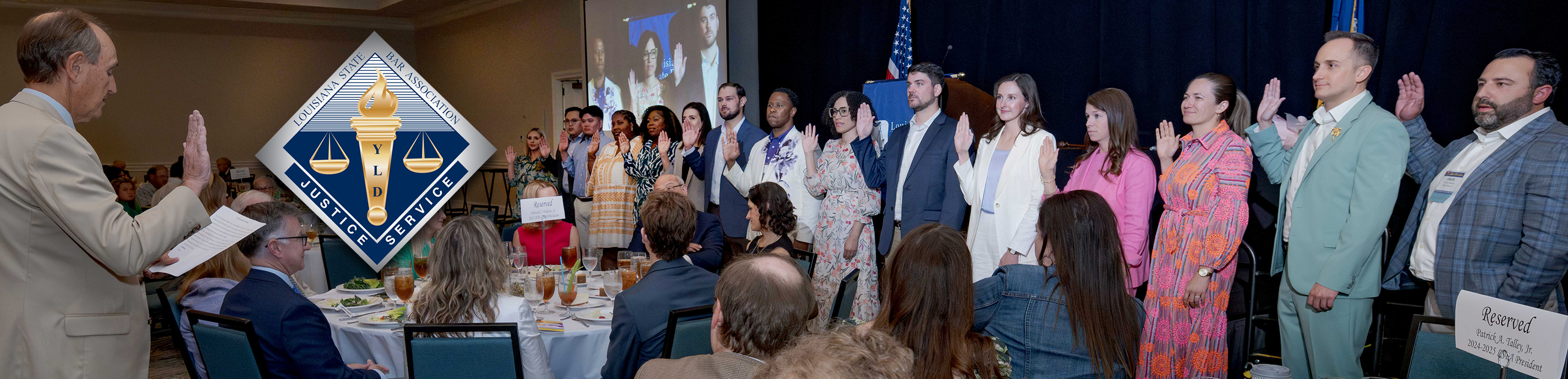 2025 Louisiana Young Lawyers Council and Board Sworn in by Chief Justice John L. Weimer